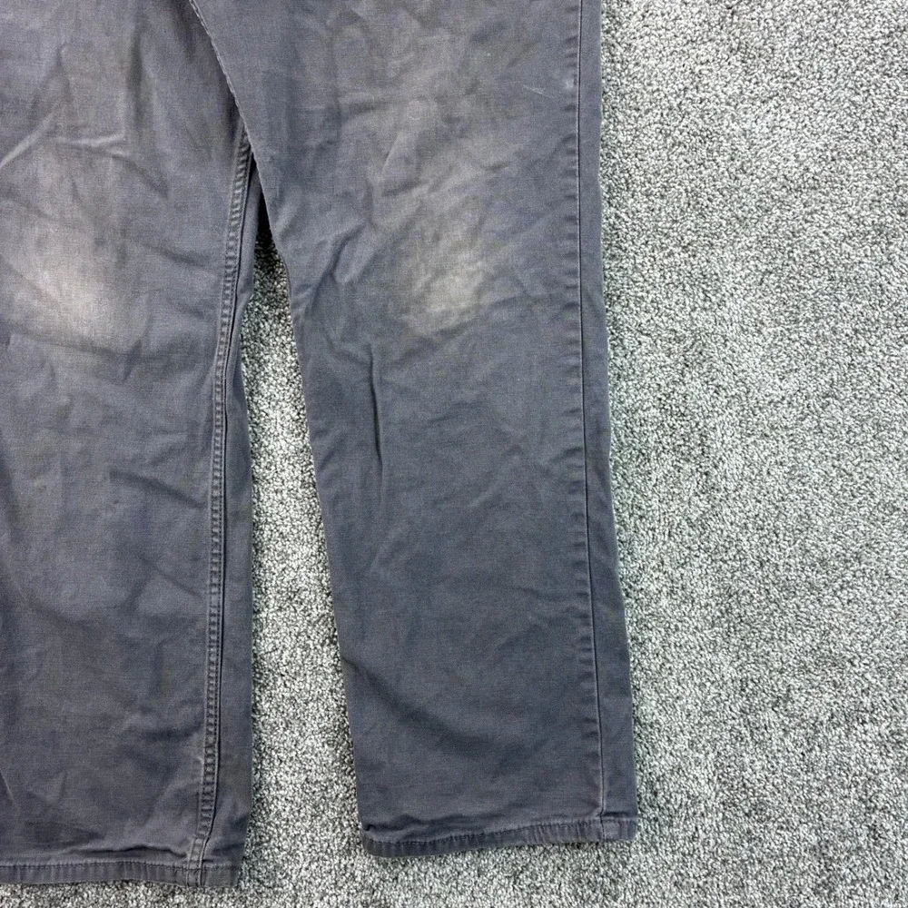Vintage Y2K Carhartt Carpenter Pants Mens 34x32 Gray Canvas Utility Workwear